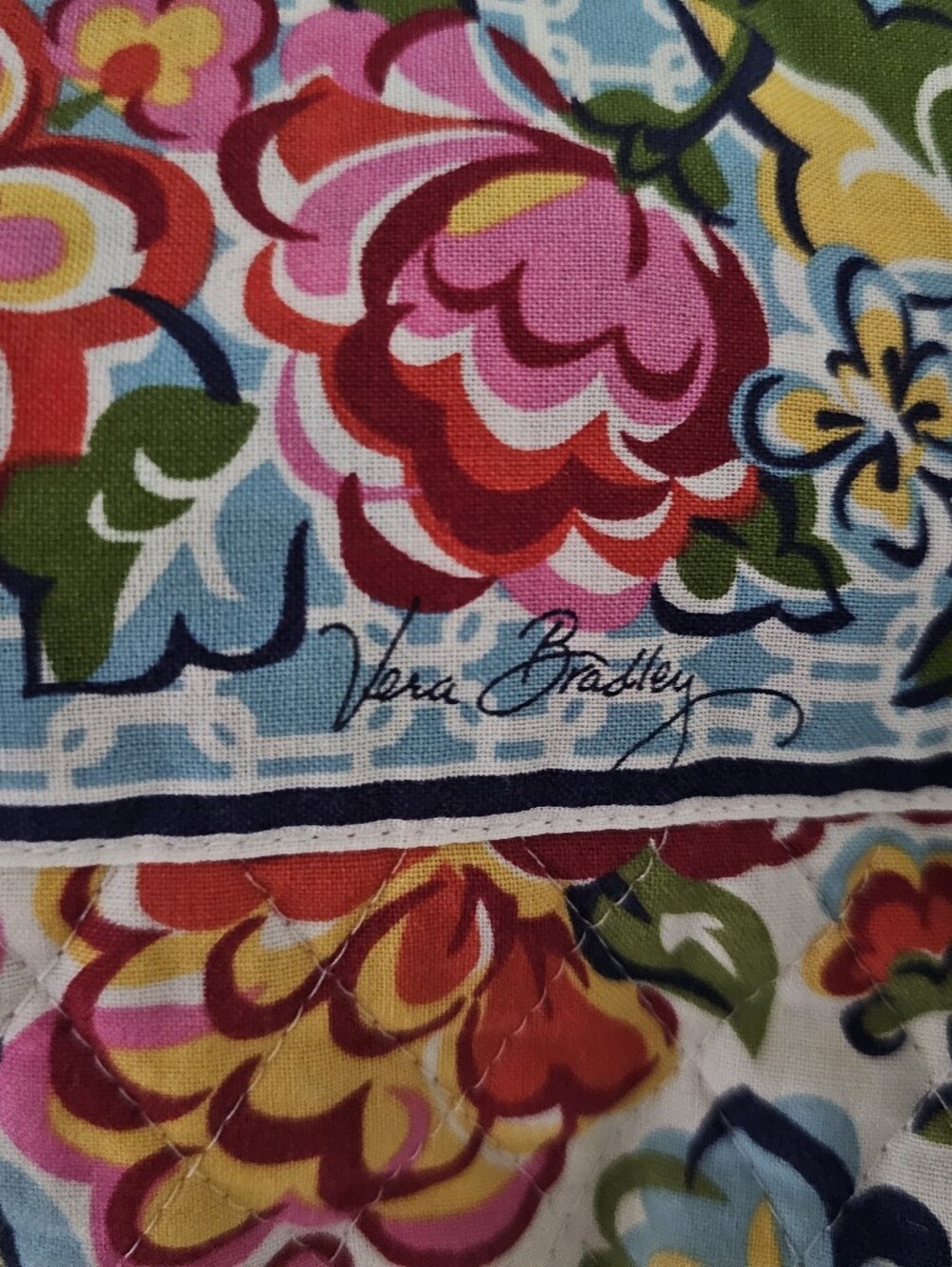Vera Bradley Hope Garden Tote Bag Vintage Made USA Retired Floral Quilted Bag - Picture 9 of 16